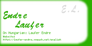 endre laufer business card